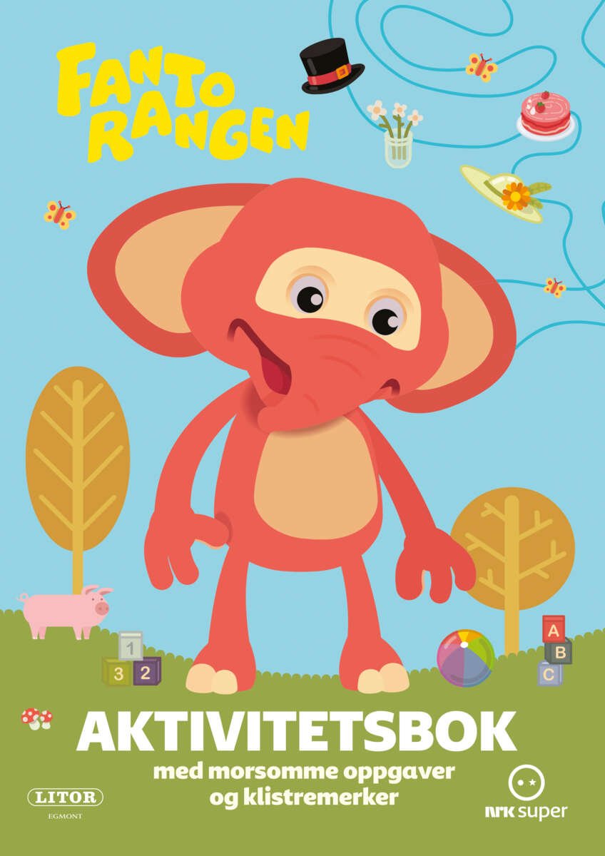 Fantorangen aktivitetsbok med klistremerker