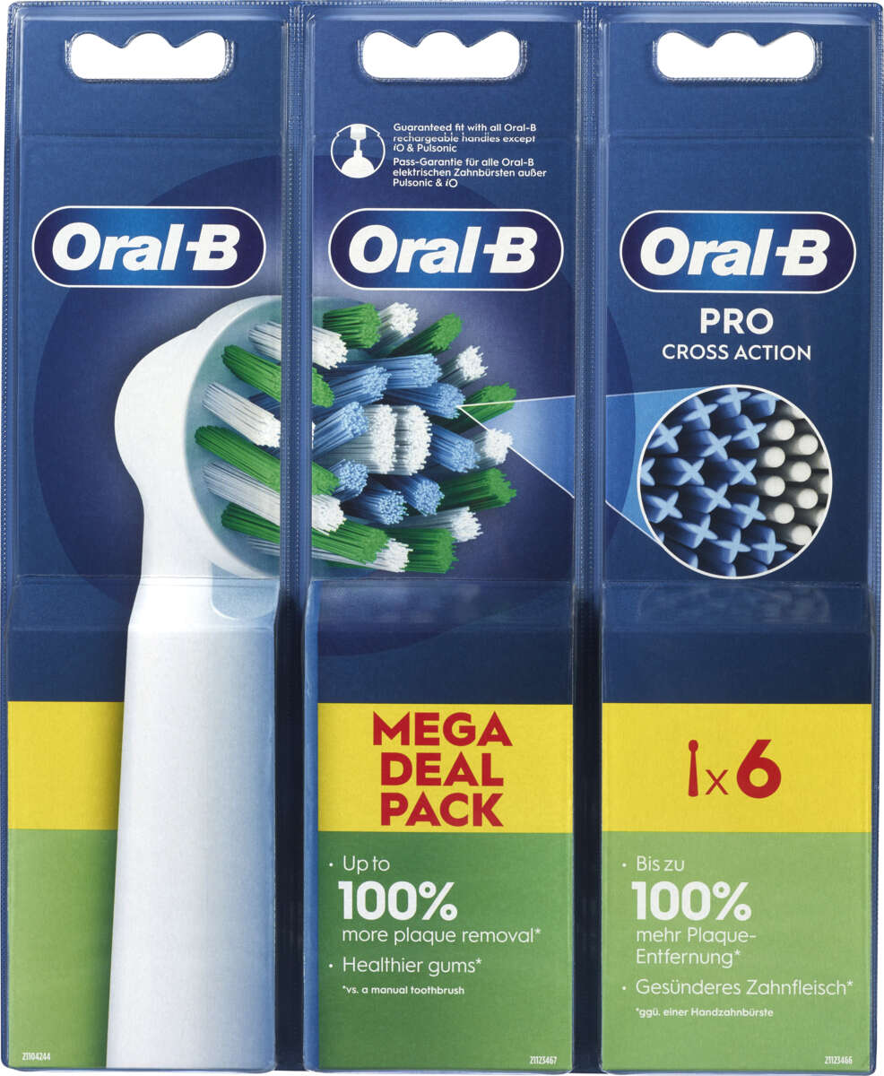 Oral-B™ Cross Action 2+2+2 refillbørster