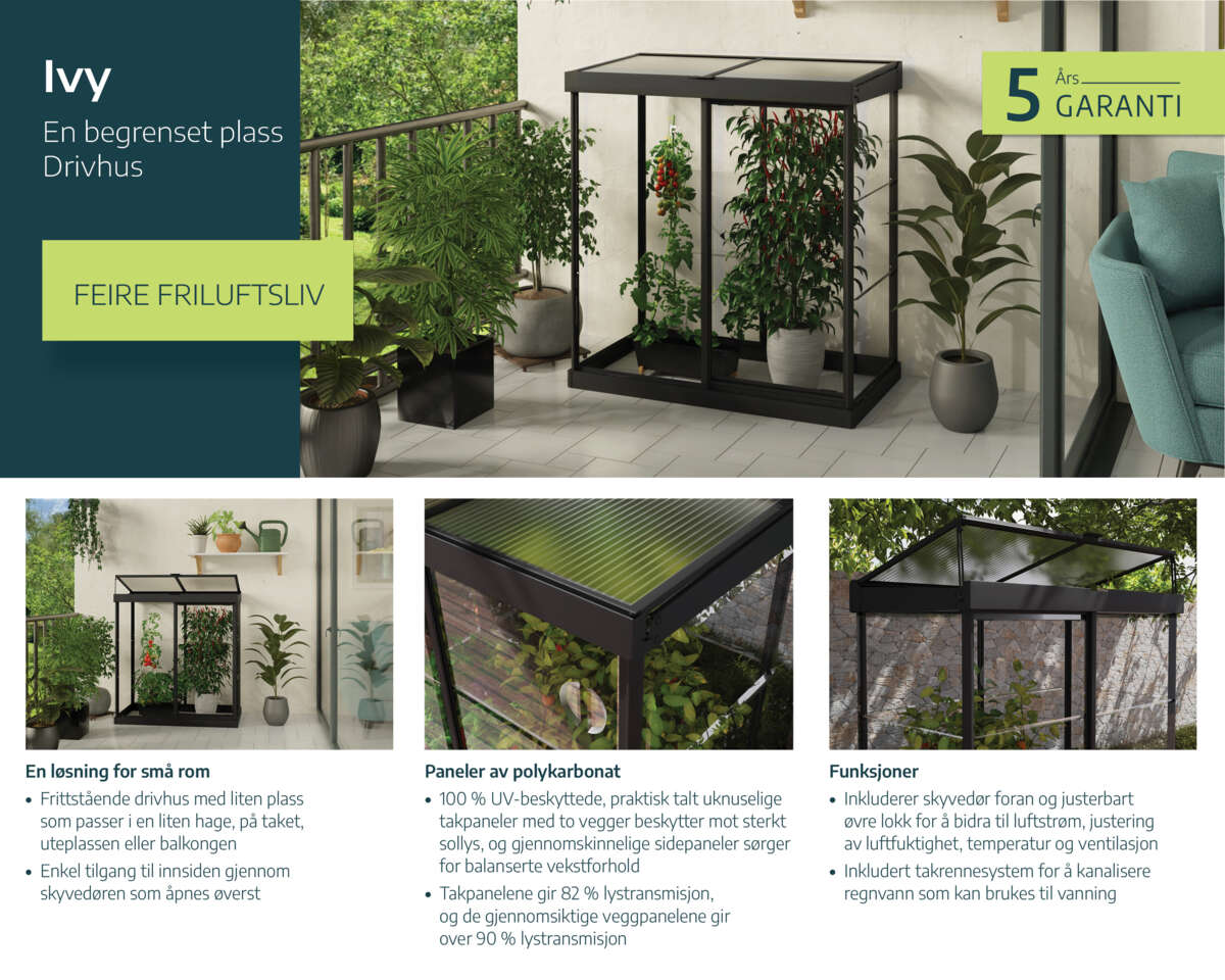 Palram - Canopia Ivy mini drivhus 0,8 m²
