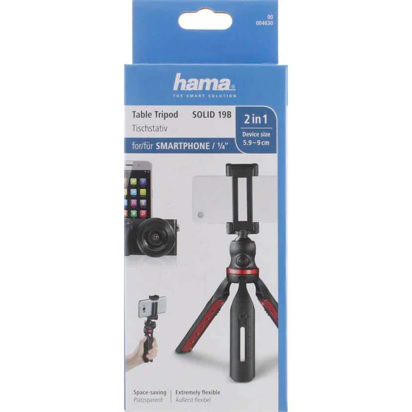 HAMA Solid 19B Kamera & Smartphone bordstativ
