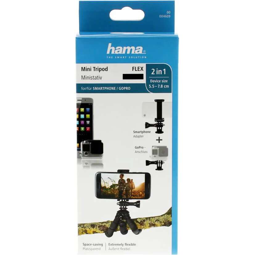HAMA Flex Smartphone & GoPro bordstativ
