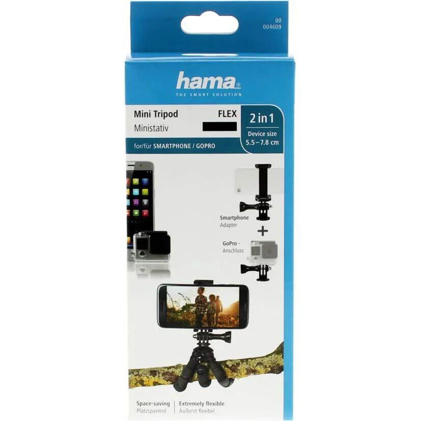 HAMA Flex Smartphone & GoPro bordstativ