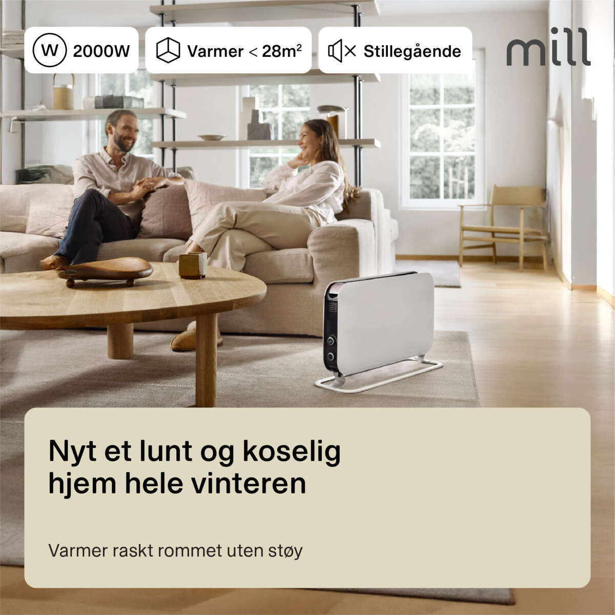 Mill Instant Mec 2000W gulvovn