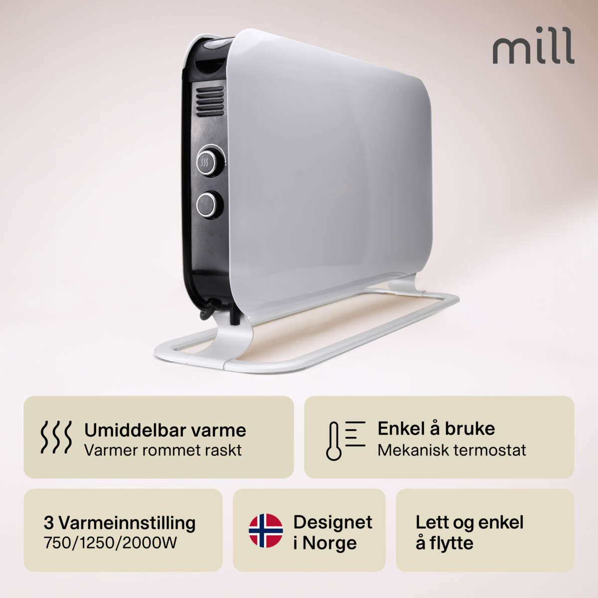 Mill Instant Mec 2000W gulvovn