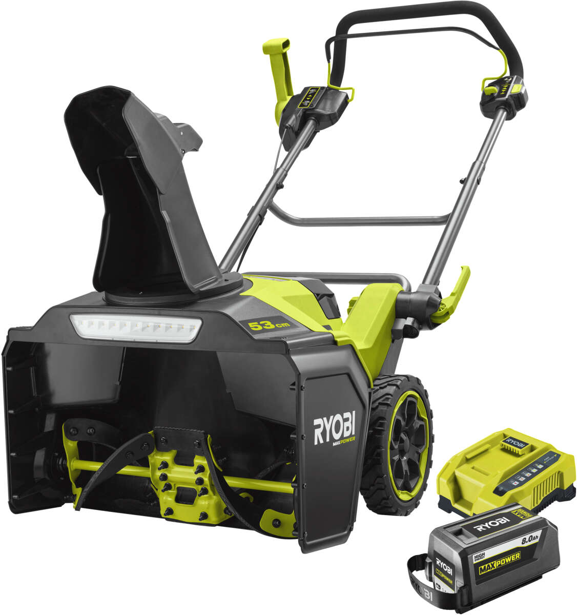Ryobi Max Power RY36STX53B-180 snøfreser m/batteri
