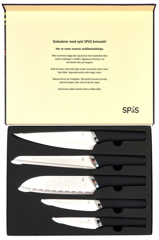 SPiiS knivsett 5 deler