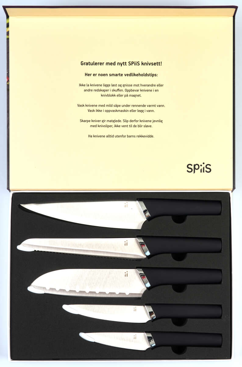 SPiiS knivsett 5 deler