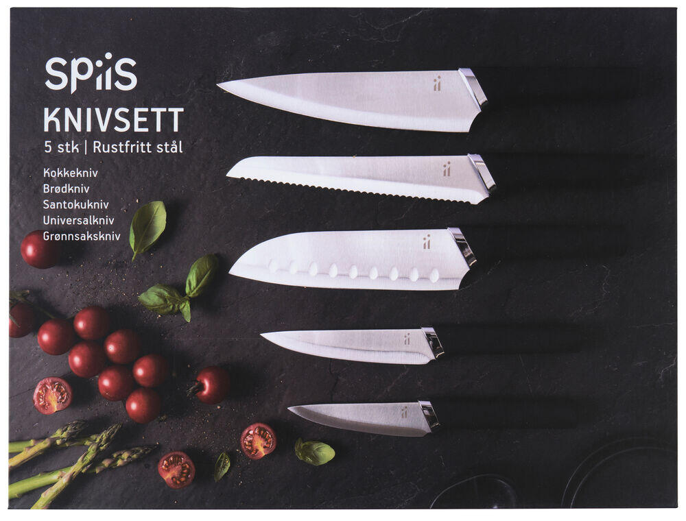 SPiiS knivsett 5 deler