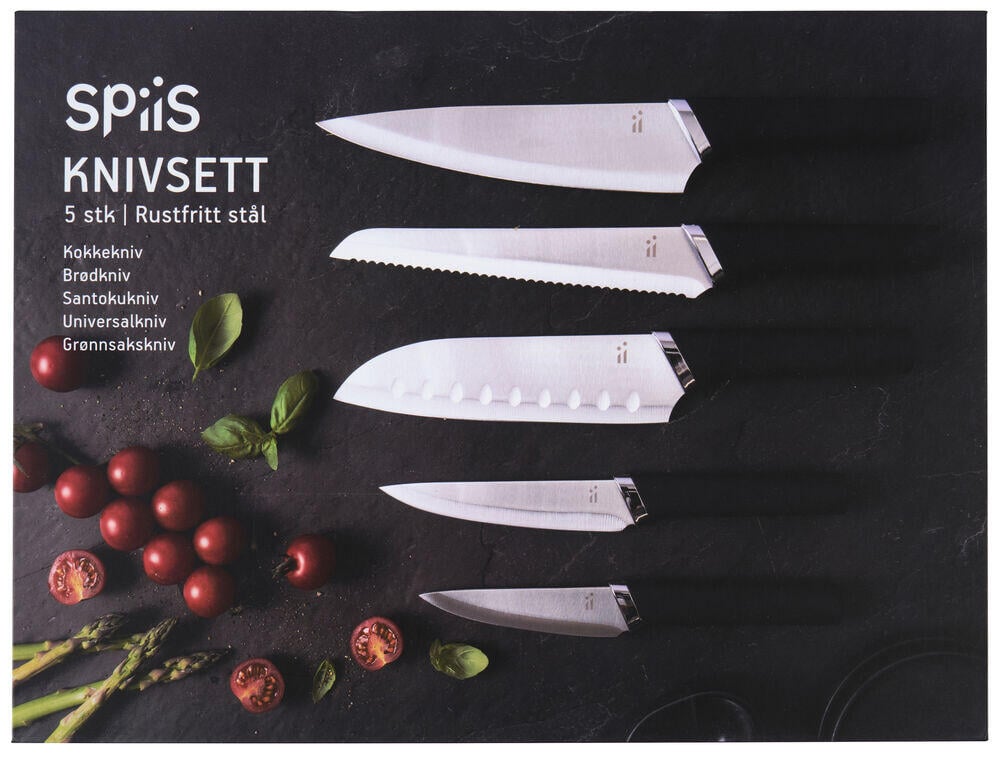 SPiiS knivsett 5 deler