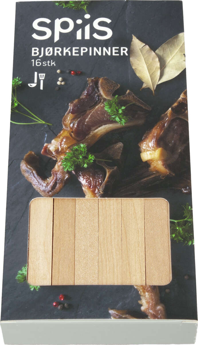 SPiiS bjørkepinner 16stk