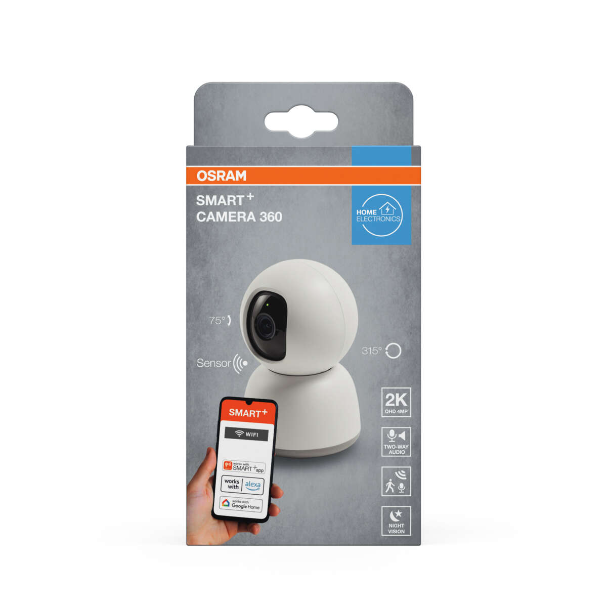 Osram Smart+ WiFi 360 sikkerhetskamera