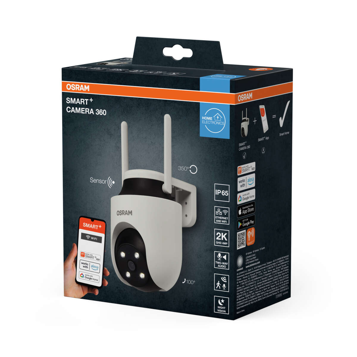 OSRAM Smart+ WiFi 360 utendørs sikkerhetskamera