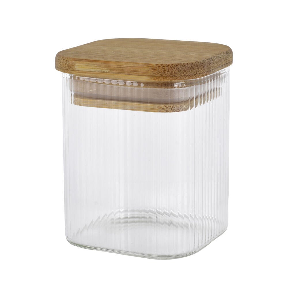 SPiiS glasskrukke med bambuslokk