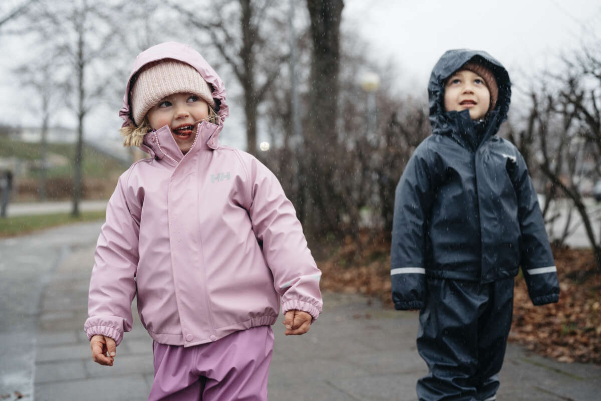 Helly Hansen Bergen 2.0 PU fleecefôret regnsett barn