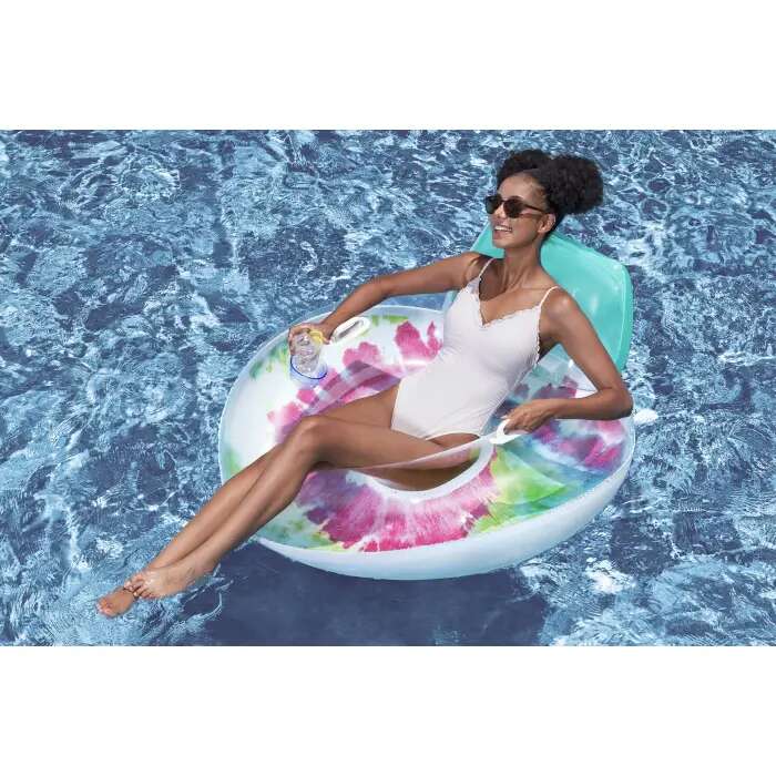 Bestway® Tie Dye Deluxe Swim Tube loungestol