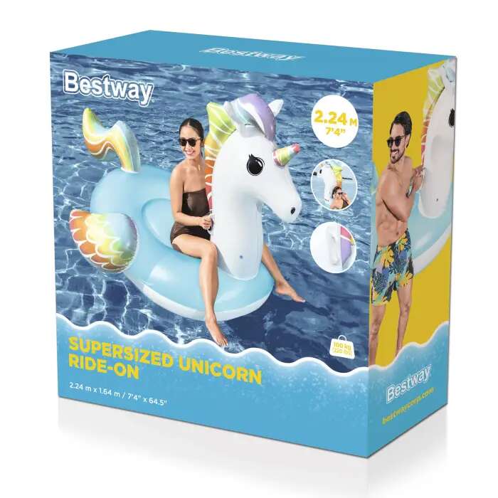 Bestway® Enhjørning Ride-On badeleke