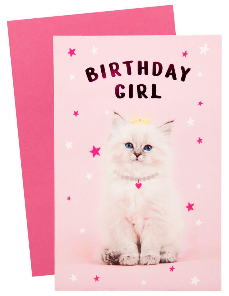 Kort Katt Birthday Girl