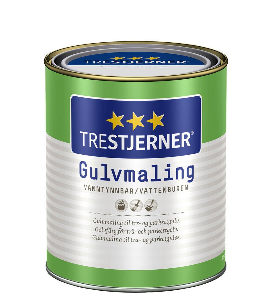 TreStjerner 40/halvblank gulvmaling