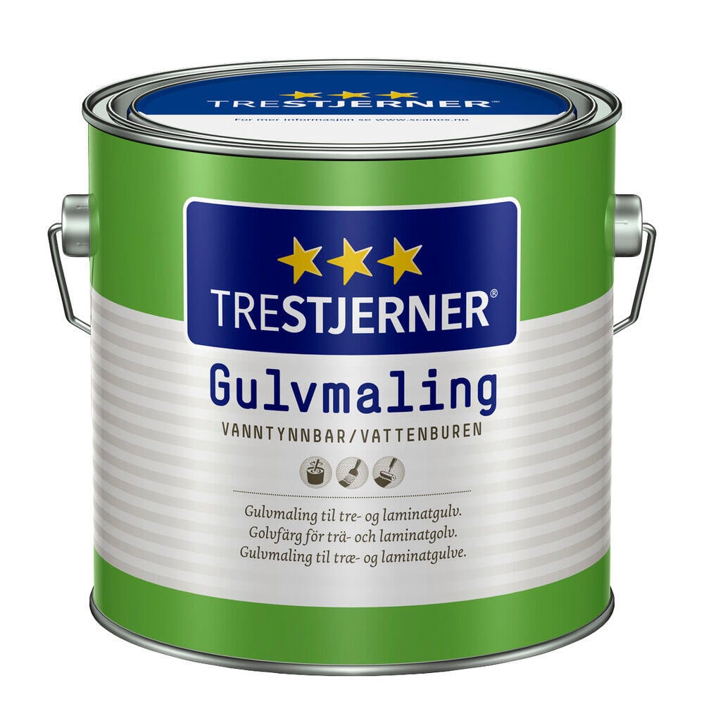 TreStjerner 05/matt gulvmaling