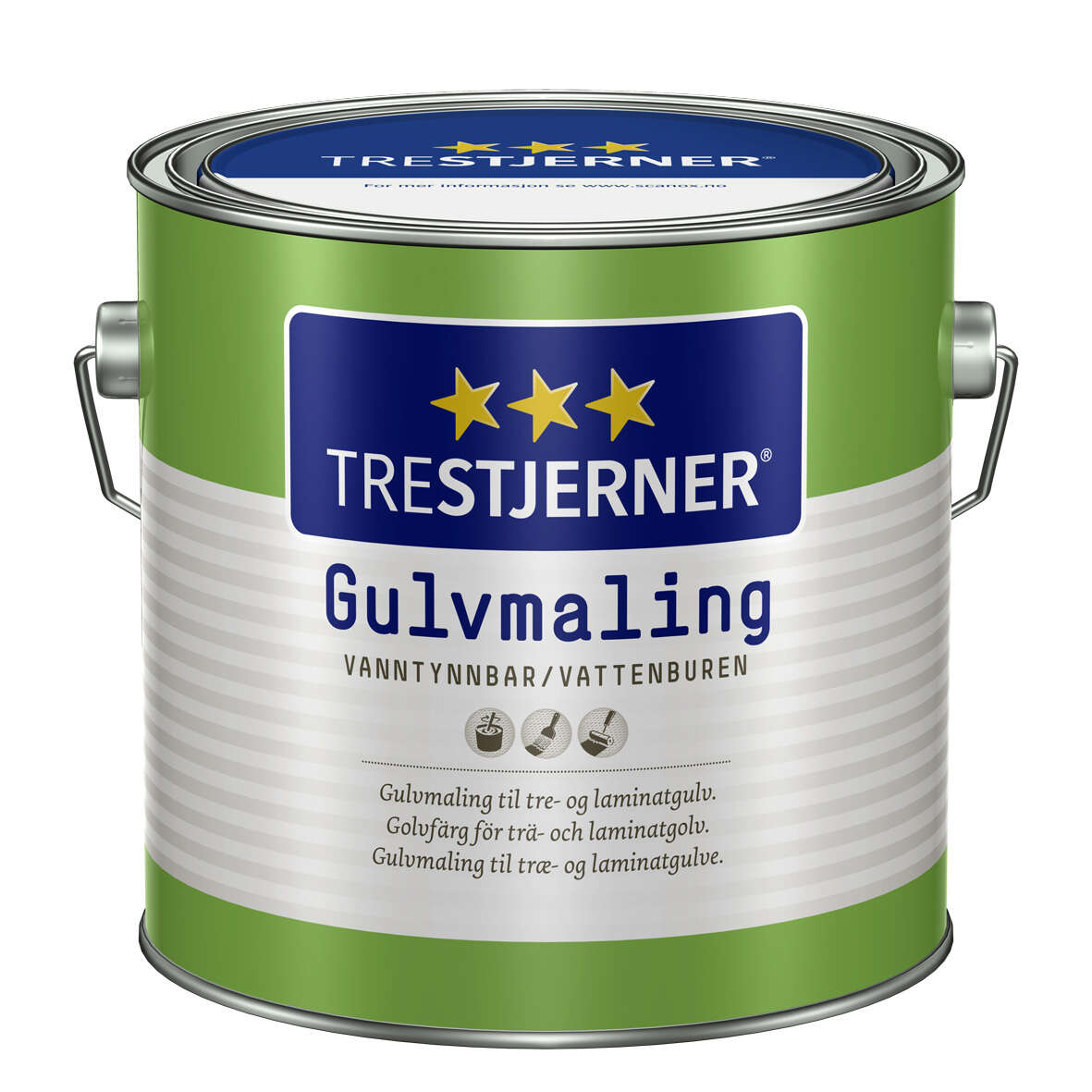 TreStjerner 05/matt gulvmaling