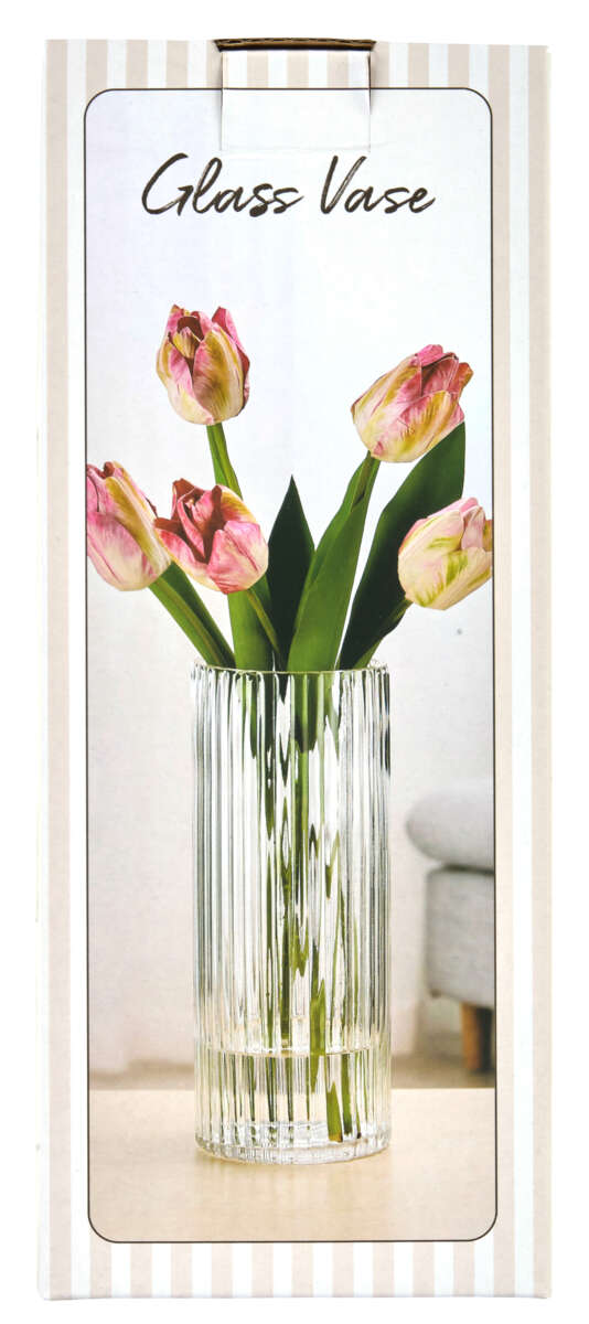 Rille glassvase
