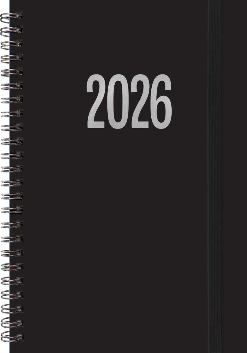 Almanakk 2026 A5 sort