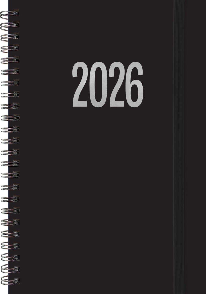 Almanakk 2026 A5 sort