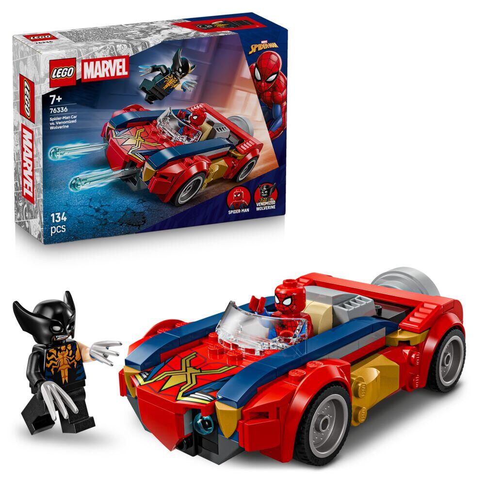 LEGO® ǀ Marvel Spider-Man i bil mot venomifisert Wolverine 76336
