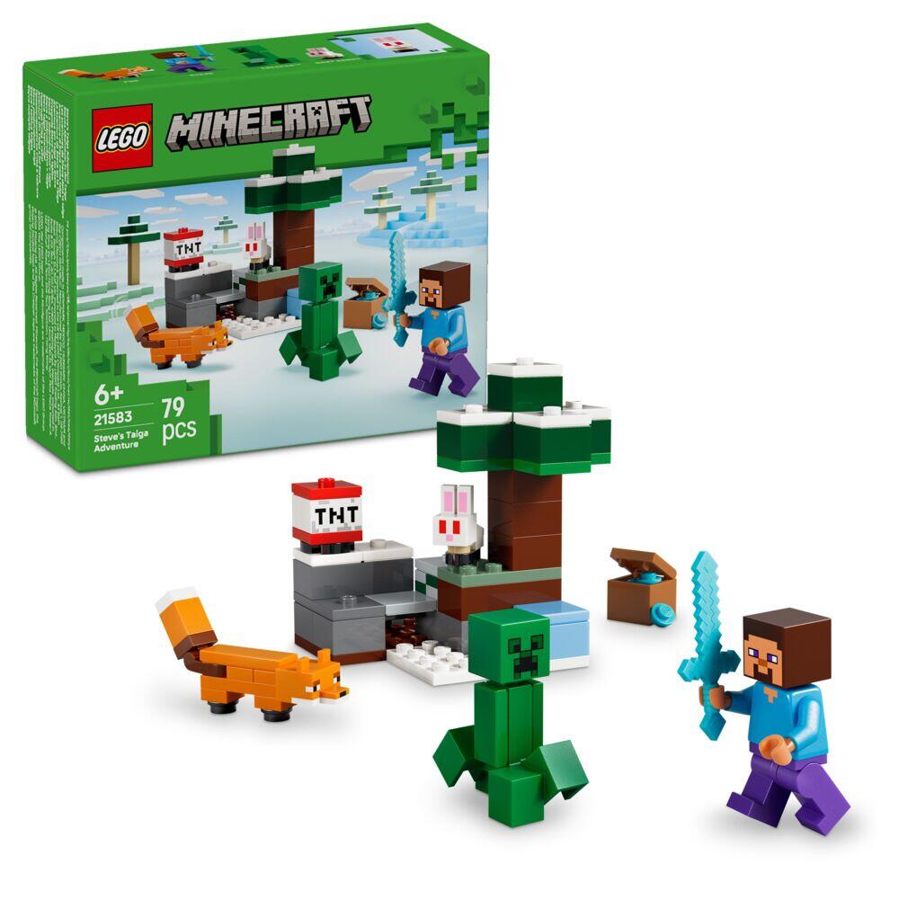 LEGO® Minecraft® Steves eventyr på taigaen 21583