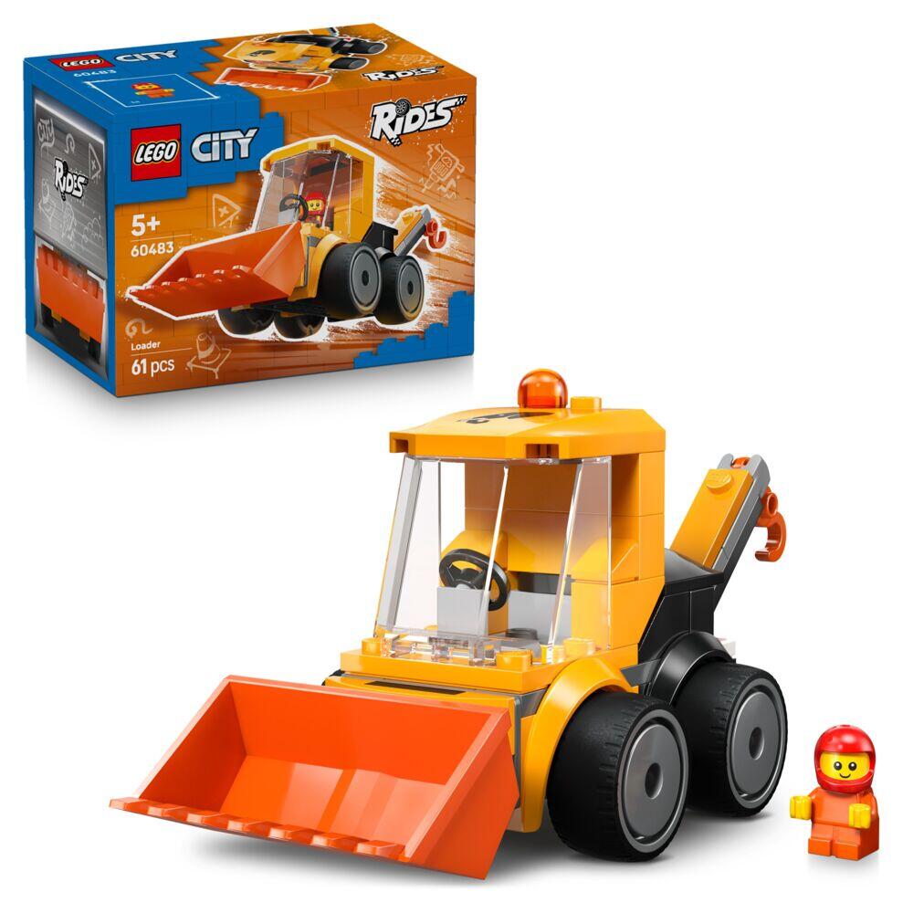 LEGO® City Kjøretøy – hjullaster med kran 60483