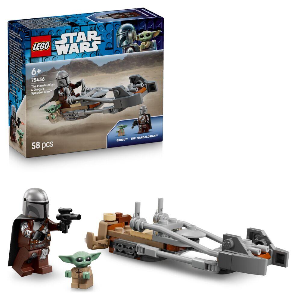 LEGO® Star Wars™ Mandalorianeren og Grogus speedersykkel 75436