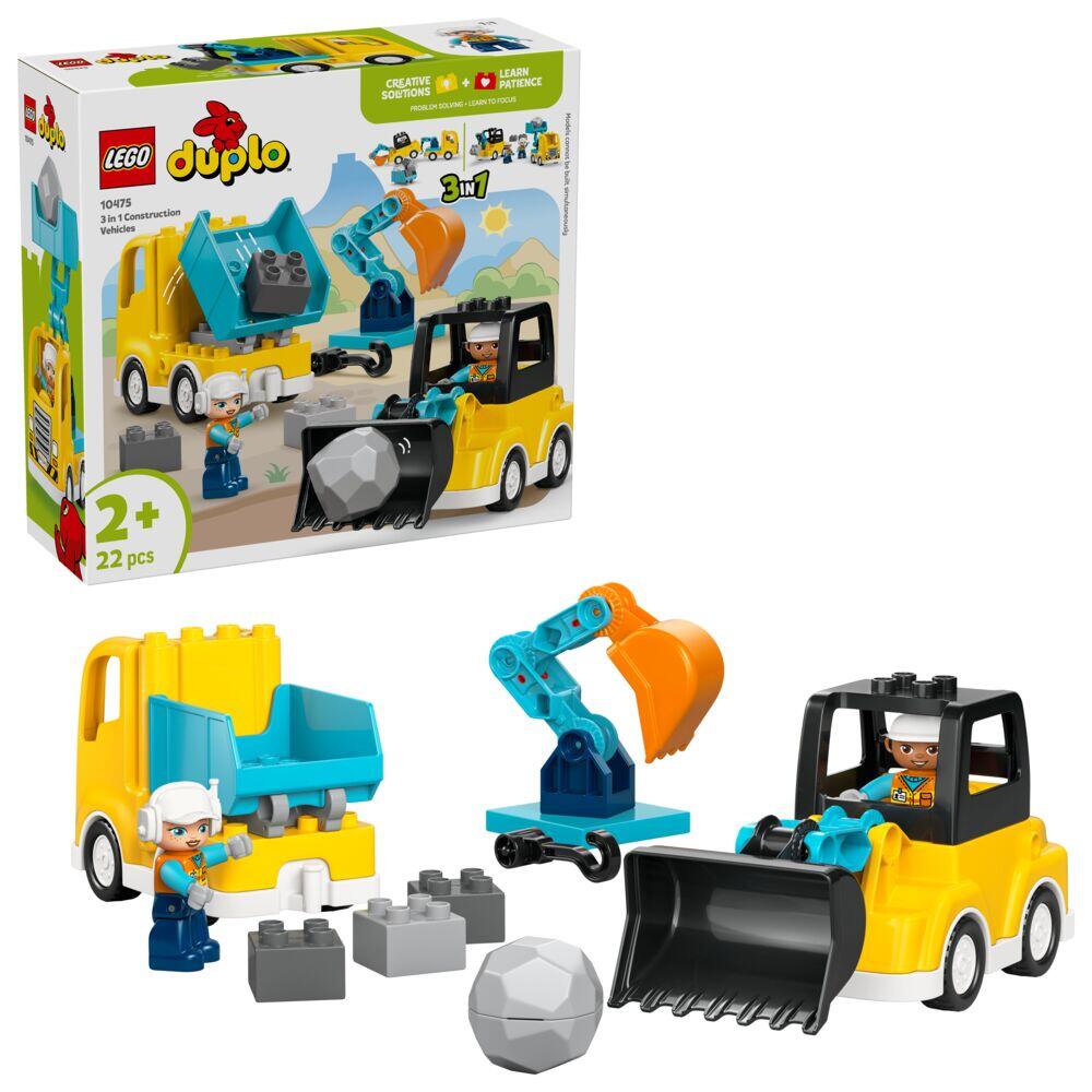 LEGO® DUPLO® Town 3-i-1 Anleggskjøretøy 10475