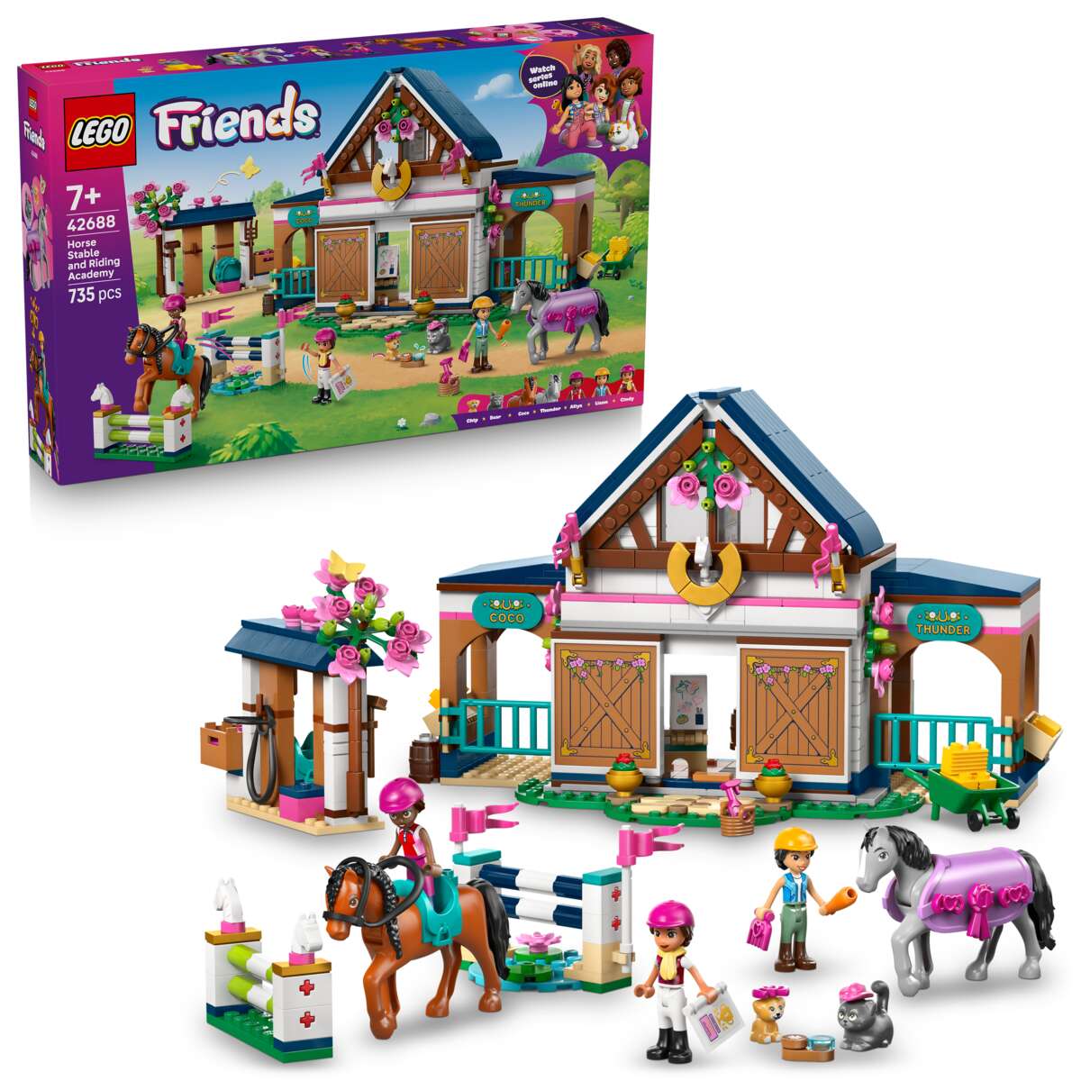 LEGO® Friends Rideskole med stall 42688