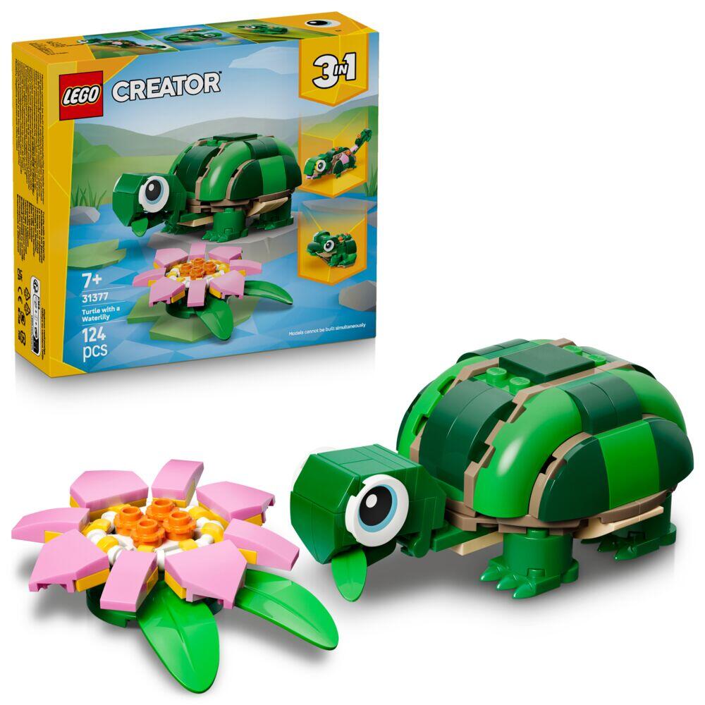 LEGO® Creator 3-i-1 Skilpadde med vannliljeblomst 31377