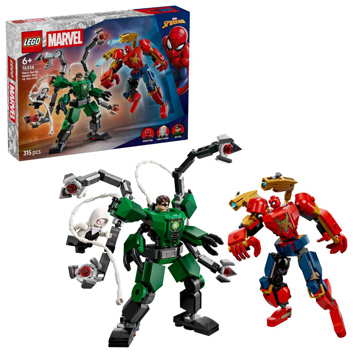 LEGO® ǀ Marvel Robotkamp: Spider-Man mot Doc Ock 76338