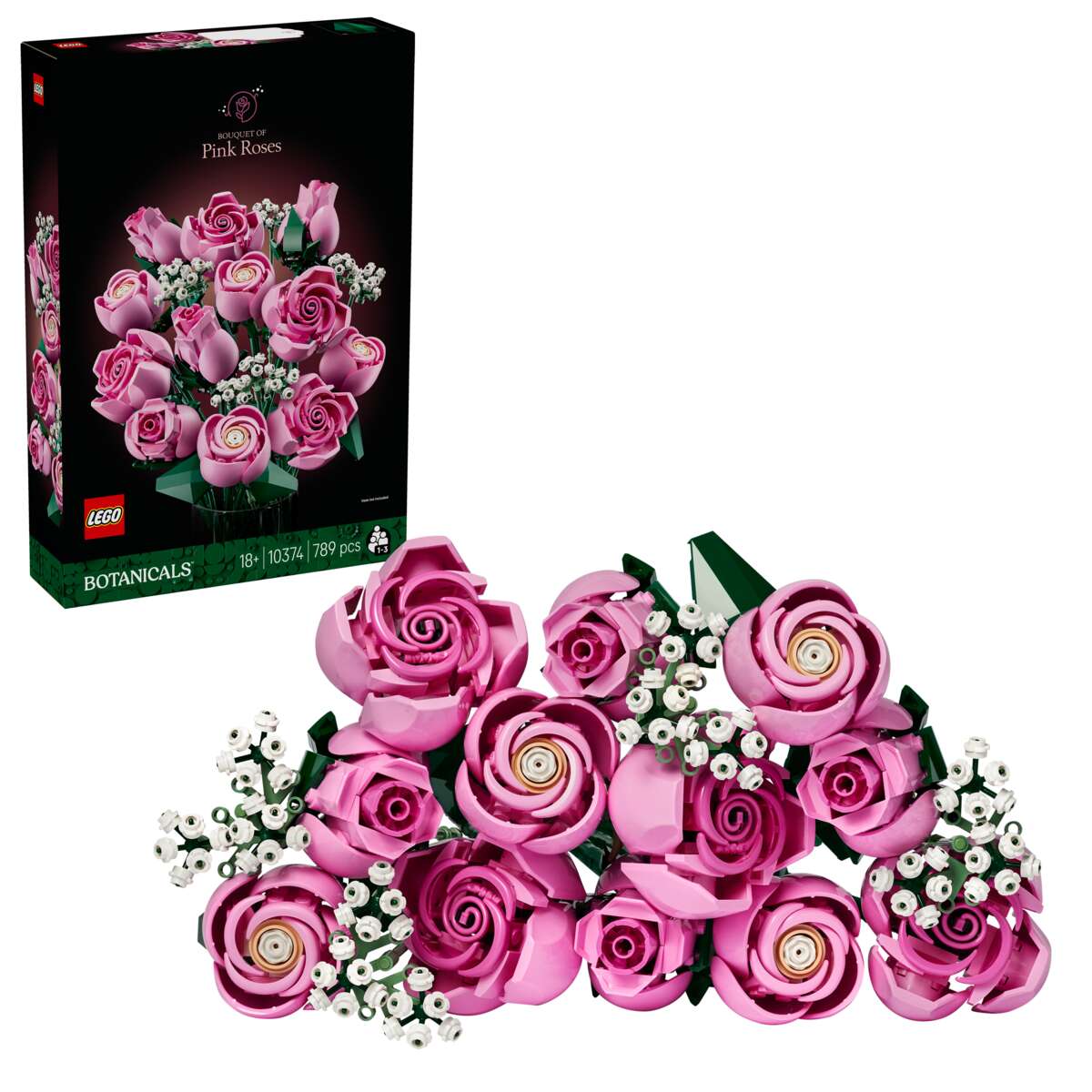 LEGO® Botanicals Rosa rosebukett 10374