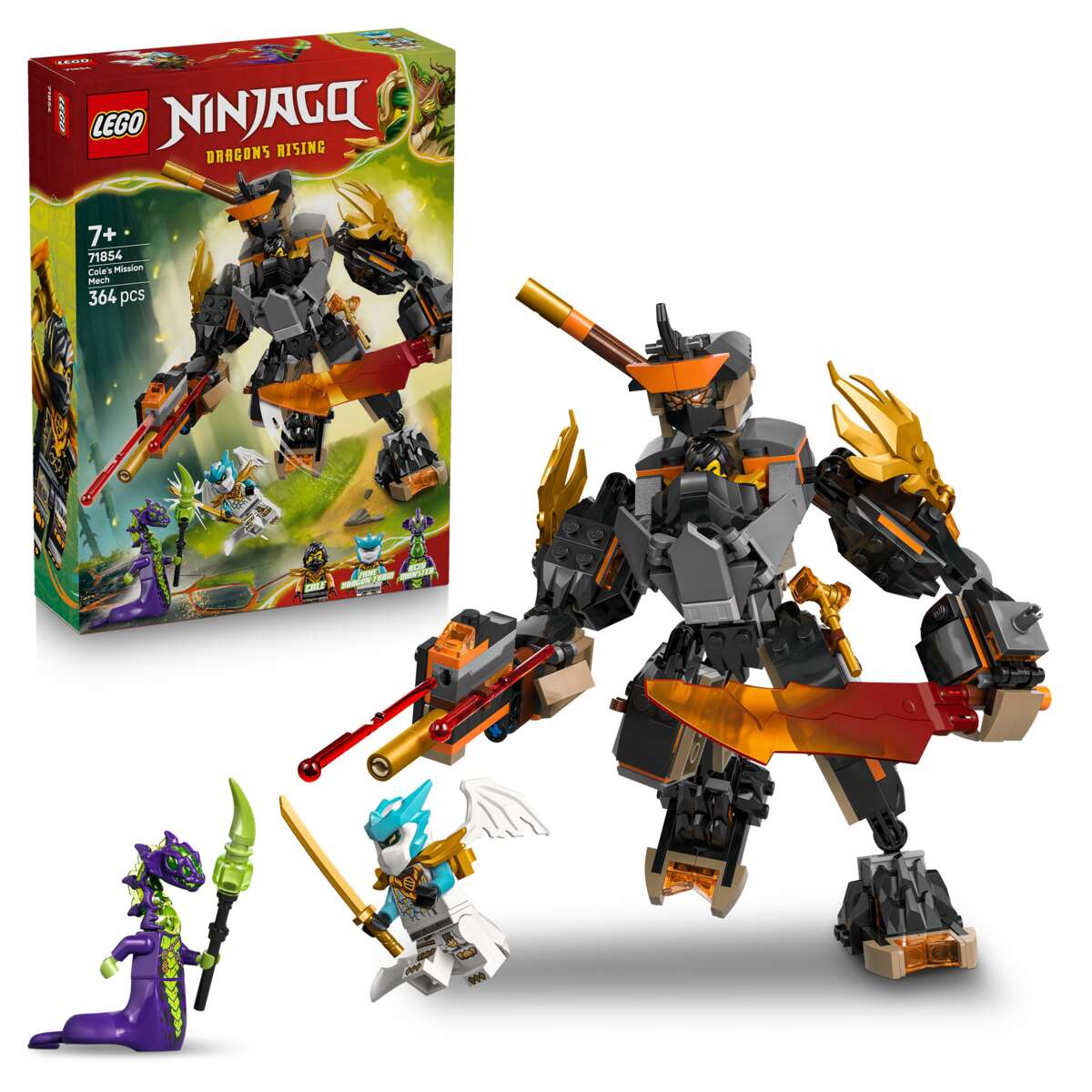 LEGO® NINJAGO® Coles eventyrrobot og Drage-Zane 71854