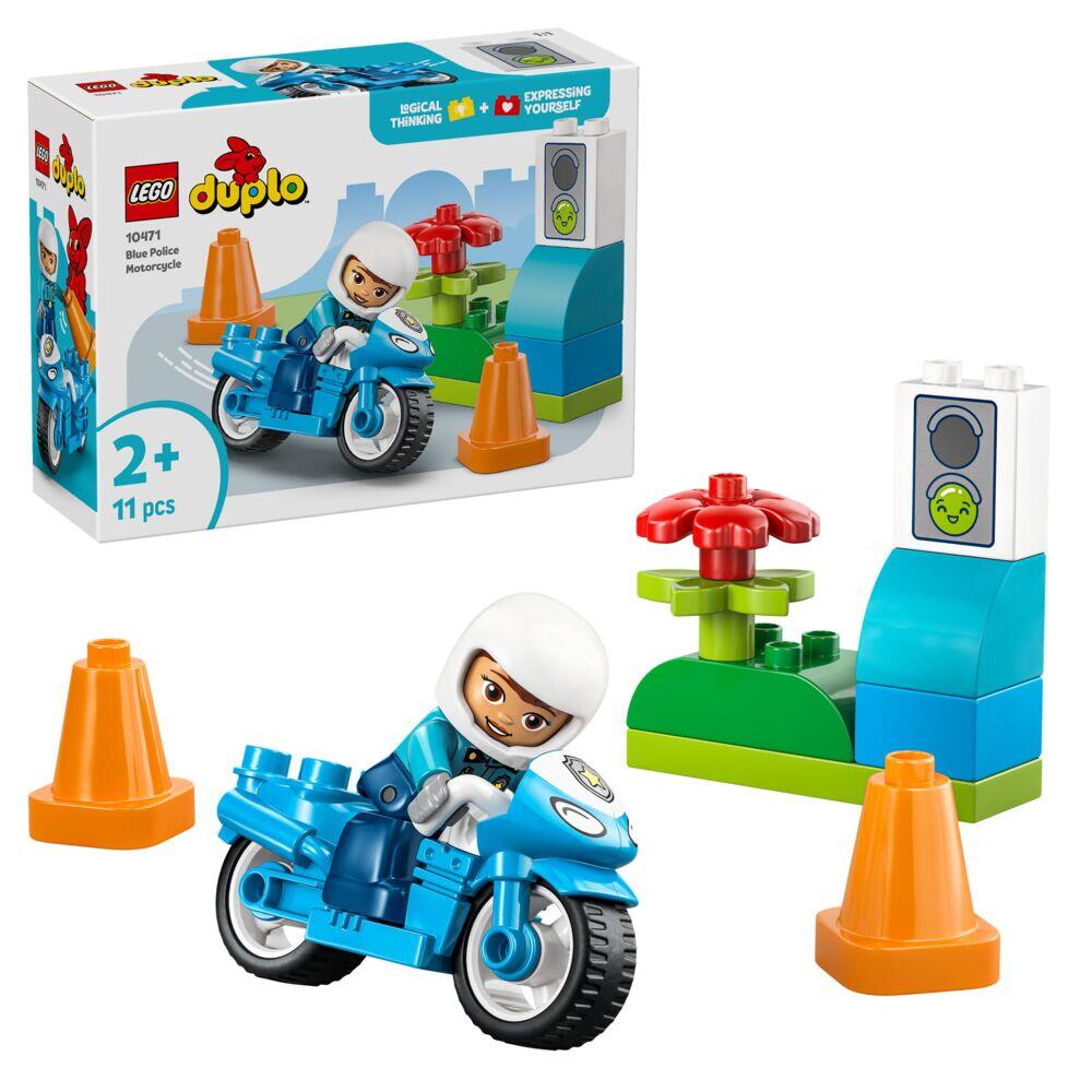 LEGO® DUPLO® Town Blå politimotorsykkel 10471