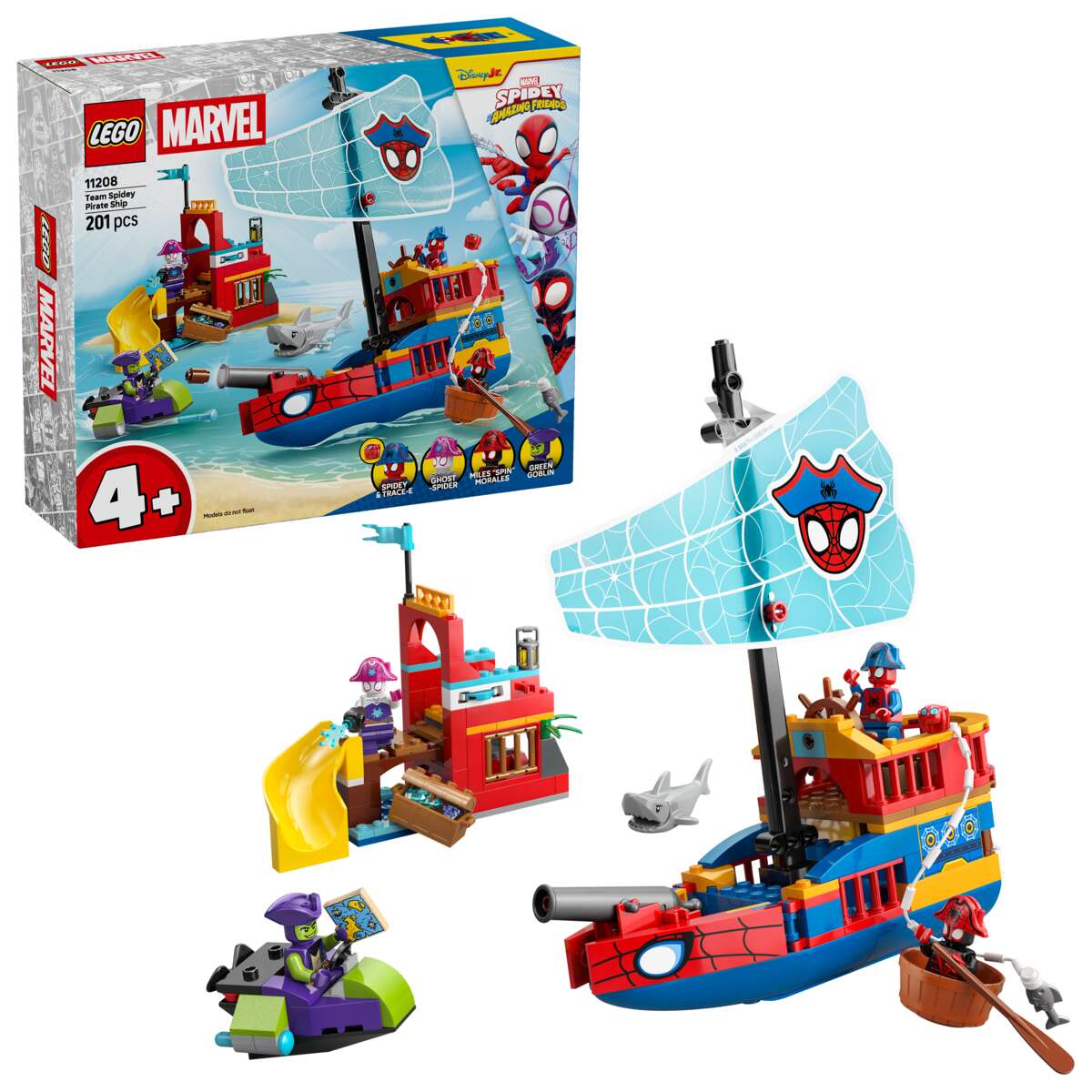 LEGO® ǀ Marvel Spidey og hans fantastiske venner Team Spideys sjørøverskute 11208
