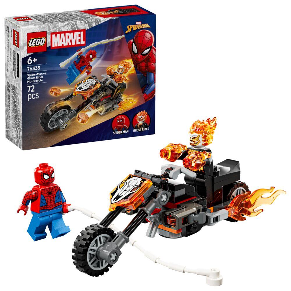 LEGO® ǀ Marvel Spider-Man mot Ghost Rider på motorsykkel 76335