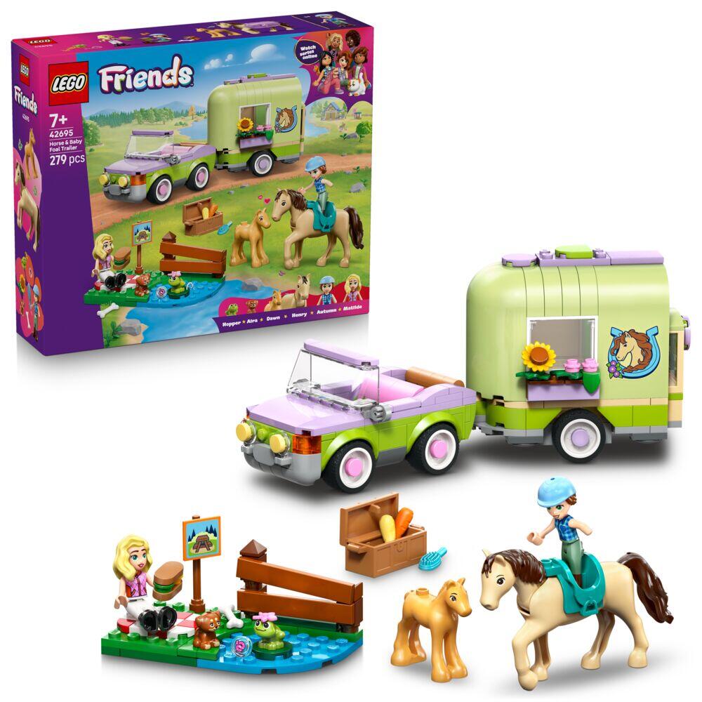LEGO® Friends Henger med hest og føll 42695