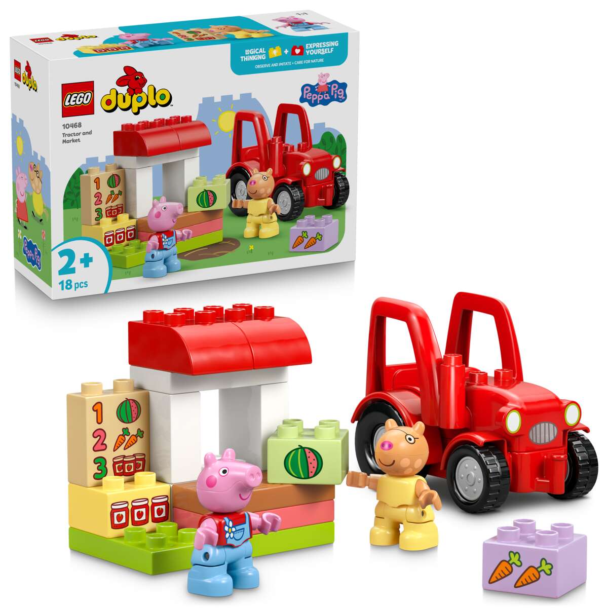 LEGO® DUPLO® Peppa Gris Traktor og marked 10468