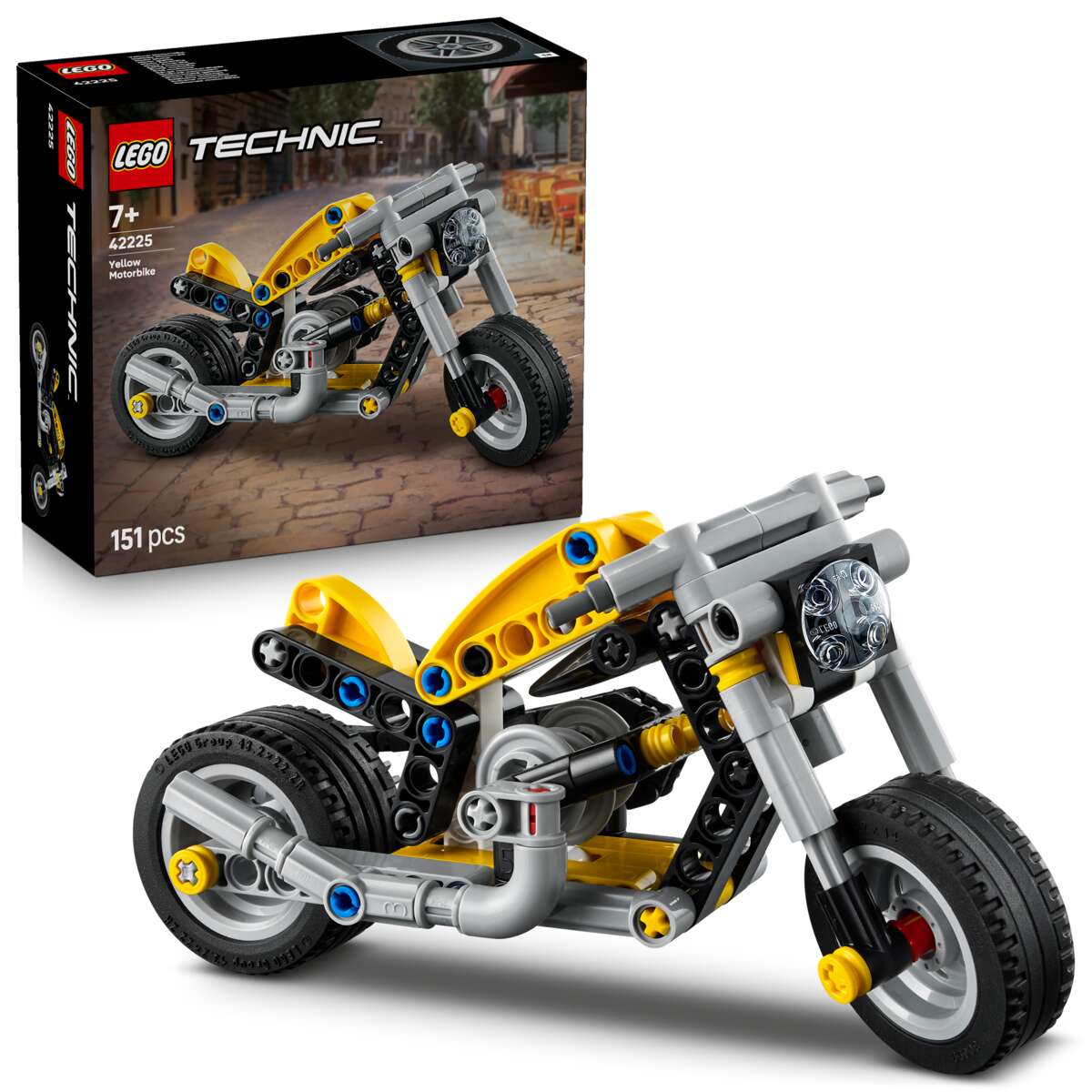 LEGO® Technic Gul motorsykkel 42225