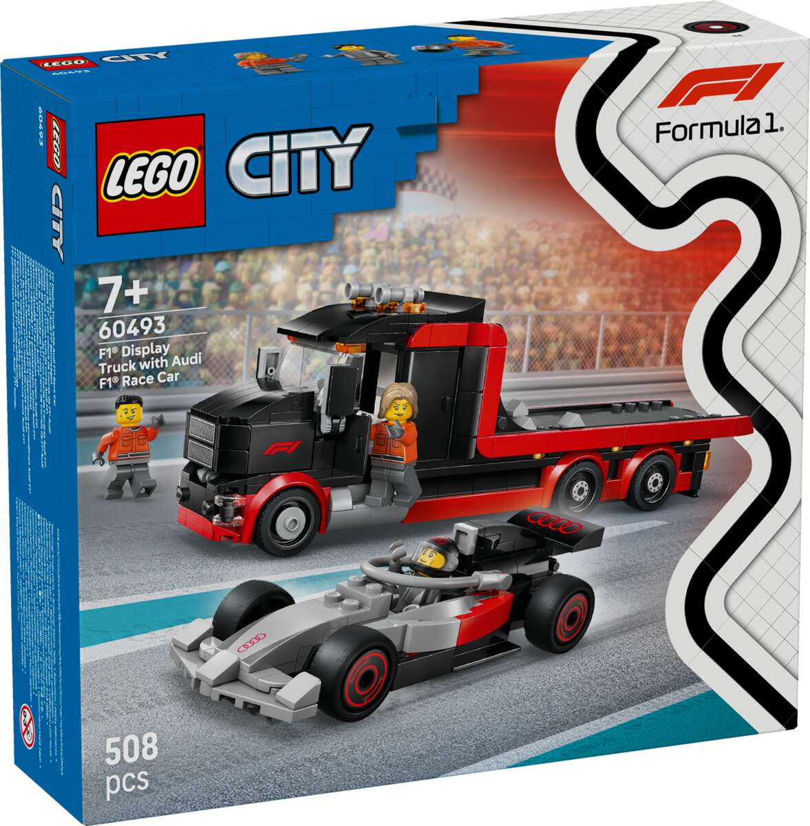 LEGO® City F1®-trailer med Audi F1®-racerbil 60493