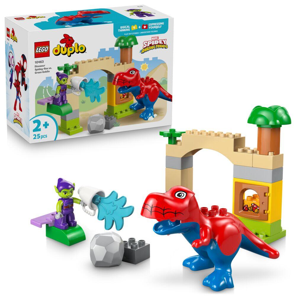 LEGO® DUPLO® │Marvel Dinosauren Spidey-Rex mot Green Goblin 10463