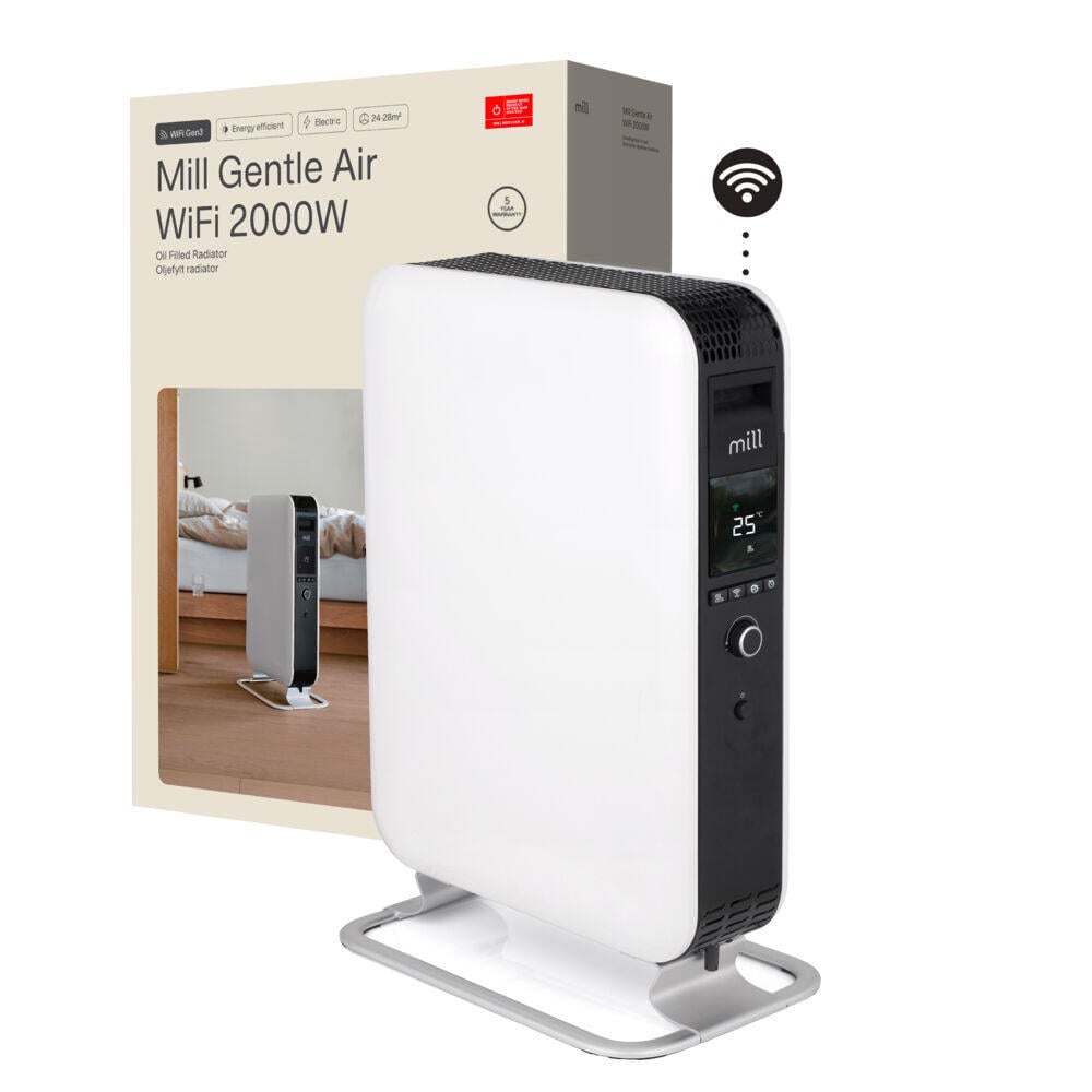 Mill Gentle AirWiFi 2000W oljefylt radiator