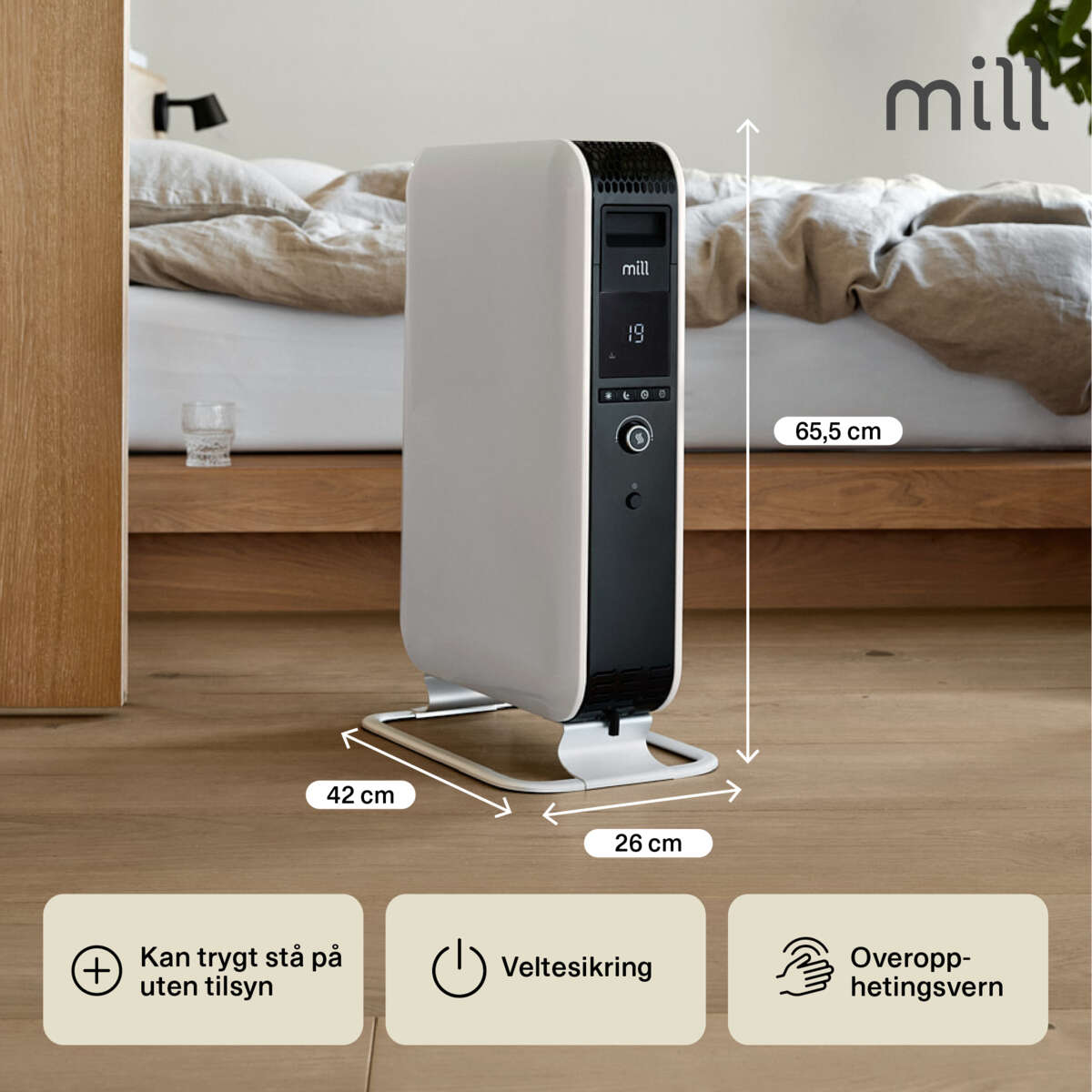Mill Gentle Air 2000W oljeovn