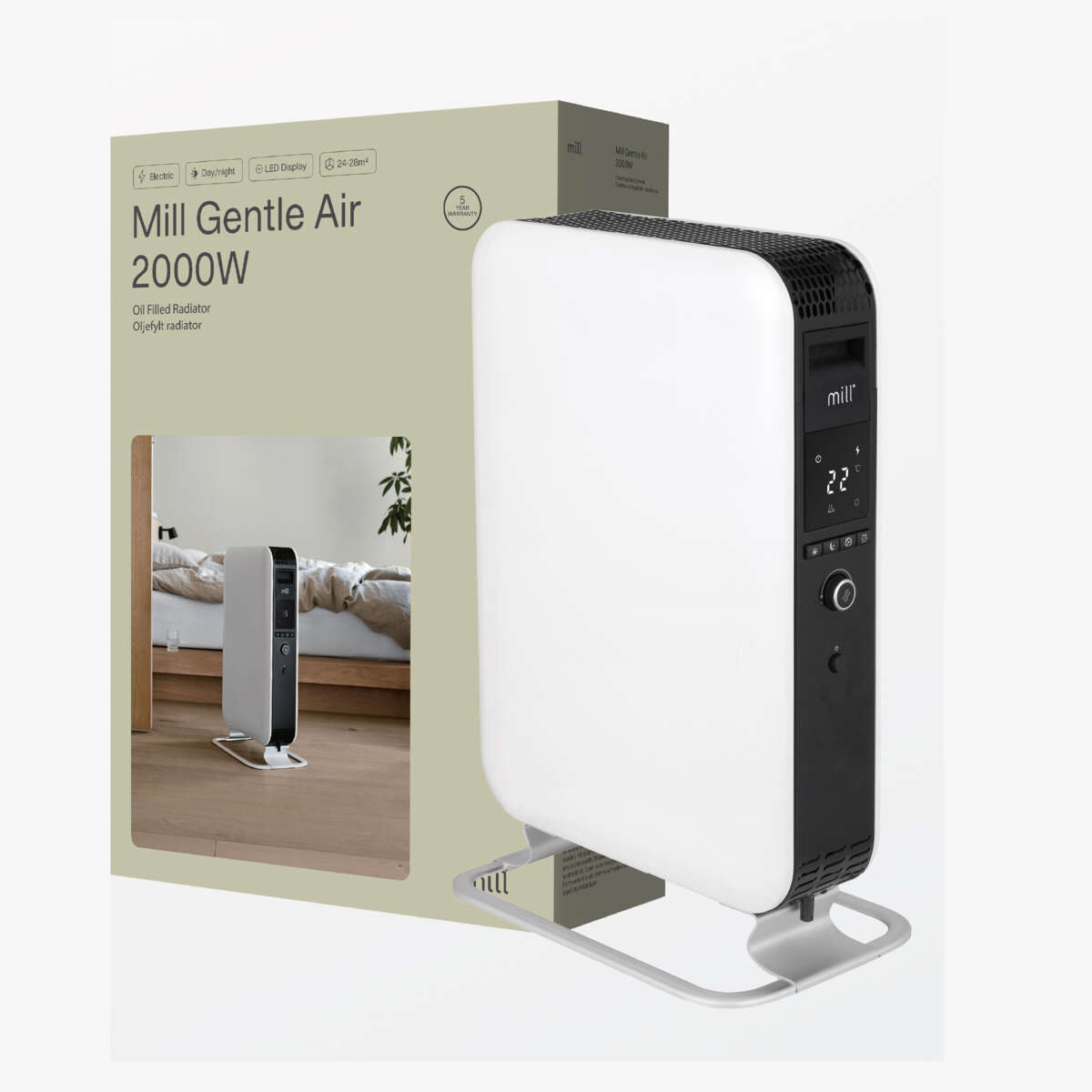 Mill Gentle Air 2000W oljeovn