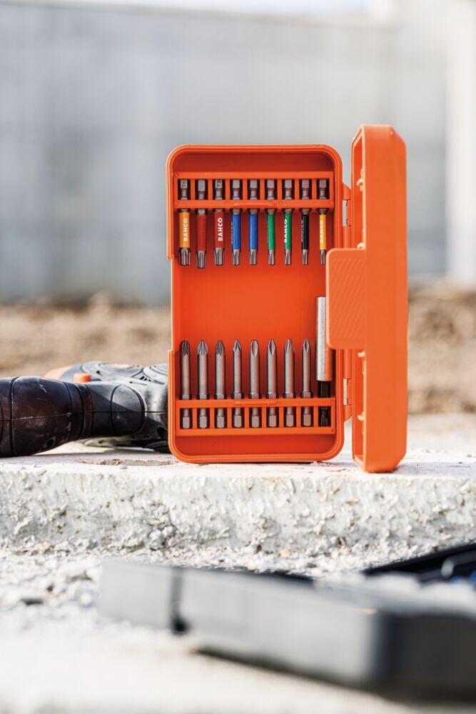 Bahco bitssett 1/4" 54 deler