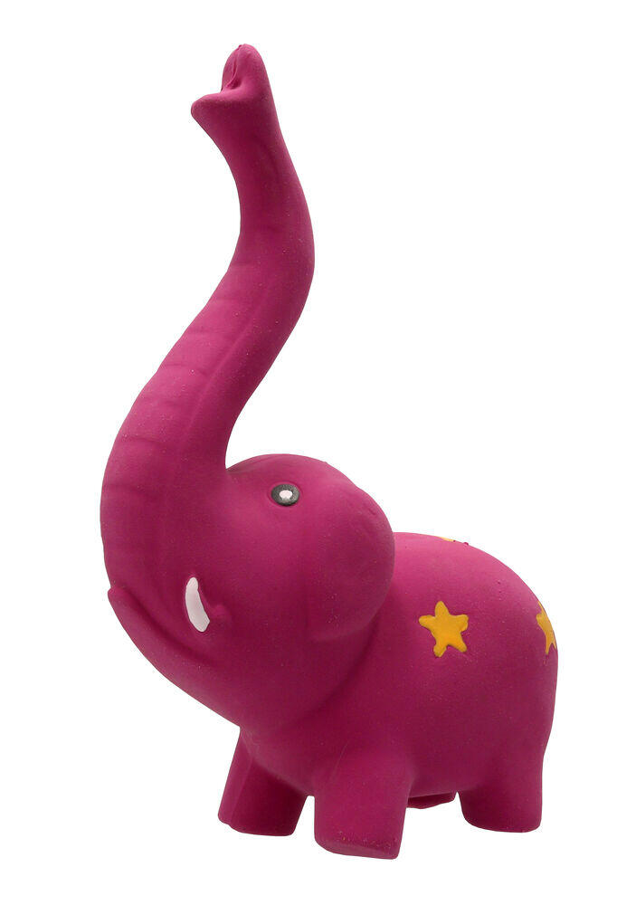 Hundeleke Latex Elefant Lilla